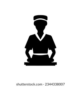 Nurse icon on white background