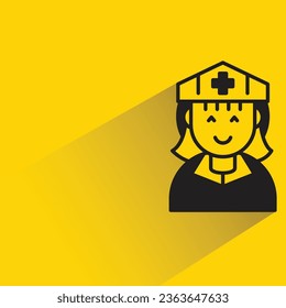 nurse icon on yellow background