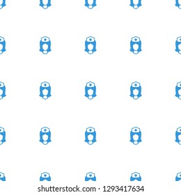 nurse icon pattern seamless white background. Editable filled nurse icon. nurse icon pattern for web and mobile.