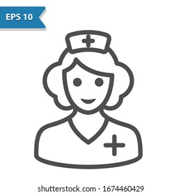 Nurse Icon. Professional, pixel perfect icon, EPS 10 format.