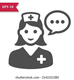 Nurse Icon. Professional, pixel perfect icon, EPS 10 format.