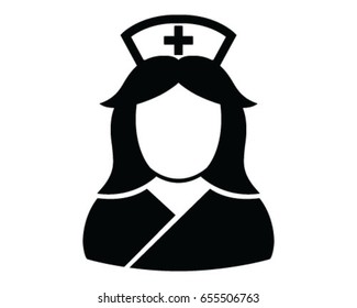 Nurse, icon, symbol, vector, illustration, wallpaper, background, isolated