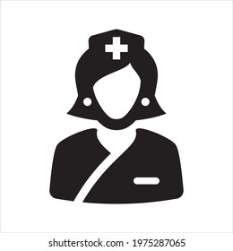 Nurse icon, vector and glyph