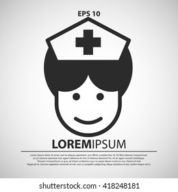 nurse icon. nurse vector illustration