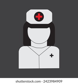 Nurse icon vector illustration simple design