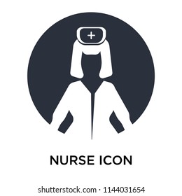 Nurse icon vector isolated on white background for your web and mobile app design, Nurse logo concept