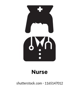 Nurse icon vector isolated on white background, Nurse transparent sign , medical health symbols