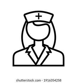 nurse icon vector logo symbol