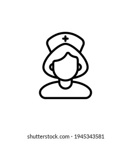 Nurse Symbol in Vektorgrafik. Logotyp