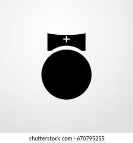 nurse icon. vector sign symbol on white background
