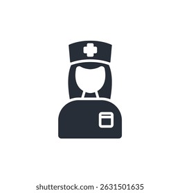 nurse icon. vector.Editable stroke.linear style sign for use web design,logo.Symbol illustration.
