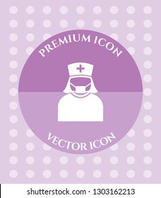 Nurse Icon for Web. Application, Software & Graphic Design.