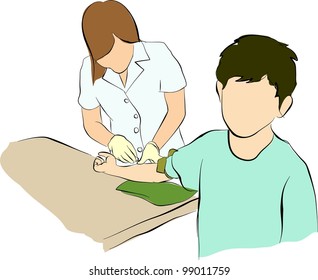 nurse Injecting a patient