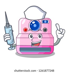 Nurse instant camera with revoke cartoon picture