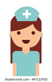 nurse  isolated icon design, vector illustration  graphic 