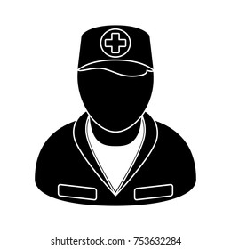 nurse isolated vector icon