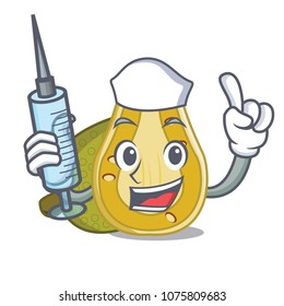 Nurse jackfruit character cartoon style