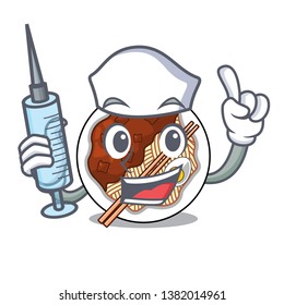 Nurse jajangmyeon in the a cartoon shape