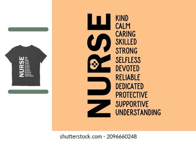 Nurse kind calm caring t shirt