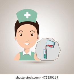 nurse laboratory chemistry vector illustration graphic eps 10