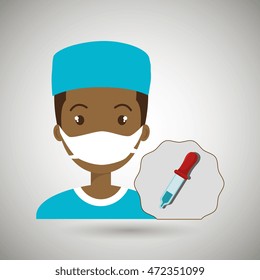 nurse laboratory chemistry vector illustration graphic eps 10