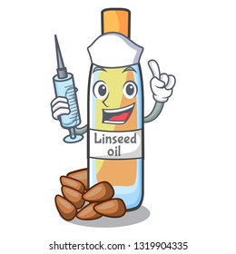 Nurse lenseed oil in the character shape