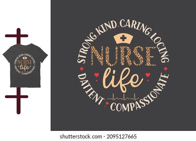 Nurse life t shirt design