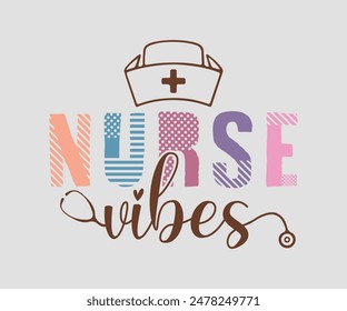 Nurse Life, Nurse t-shirt, Nursing, Vector, nurse practitioner t shirt design template