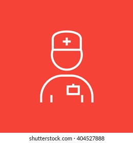 Nurse line icon.