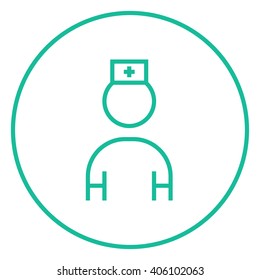 Nurse line icon.