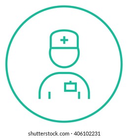 Nurse line icon.