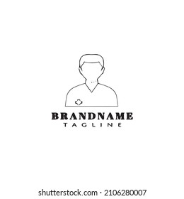 Design-Vorlage für das Logo des Krankenschwesters, moderne Vektorgrafik