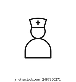 nurse logo sign vector outline