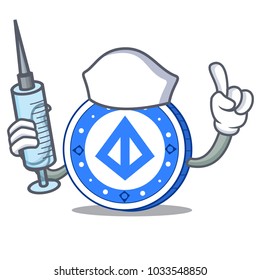 Nurse loopring coin character cartoon