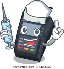 Nurse machine EDC isolated in the mascot
