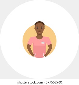 Nurse man portrait
