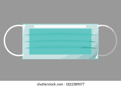 Máscara de enfermera Icono vector Ilustración