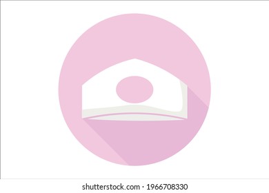 Nurse Medical Hat with Pink Background