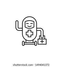 Nurse, medicine robot icon. Element of medicine technology icon