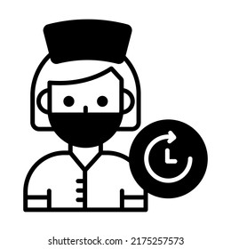 enfermera Diseño de conceptos modernos, ilustración vectorial