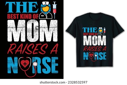 Nurse mom t shirt design. vector nurse