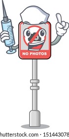 Nurse no camera with the character shape