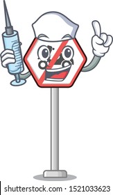 Nurse no motorcycles character in the shape