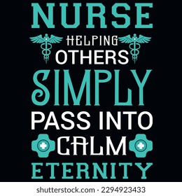 Nurse or nursing typography or graphics tshirt design