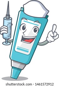 Nurse ointment isolated with in the cartoon
