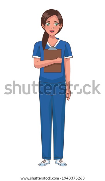 Nurse Order Checklist Character Stock Vector (Royalty Free) 1943375263 ...