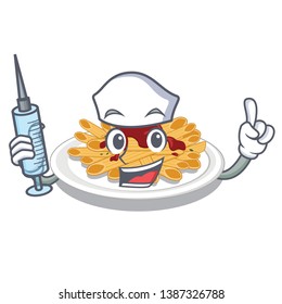 Nurse pasta in the a character bowl