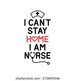 Nurse phrase quote lettering typography