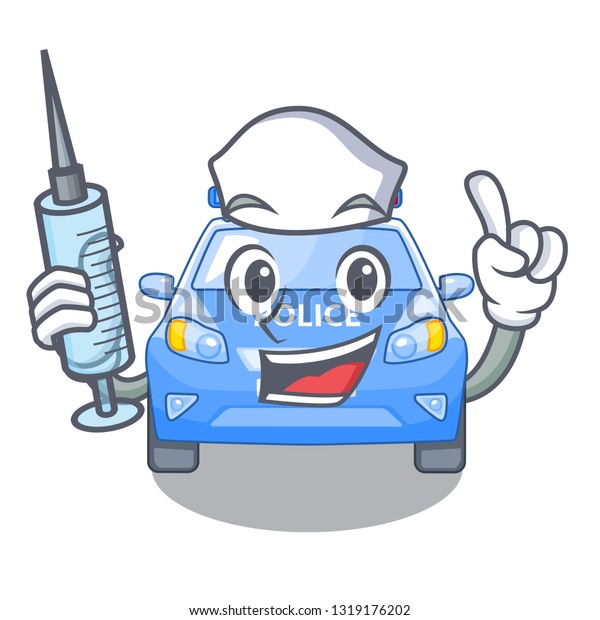 Nurse police car in the\
shape character