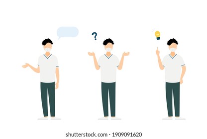 Nurse pose illustration, 3 sets